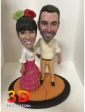 Pareja flamenca1 20cm