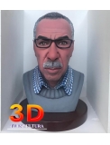 Busto 3d personalizado tamao natural