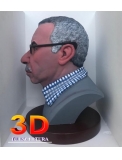 Busto 3d personalizado tamao natural