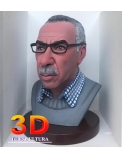 Busto 3d personalizado tamao natural