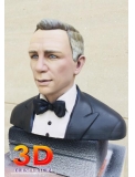 Busto 3d personalizado tamao natural