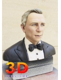 Busto 3d personalizado tamao natural